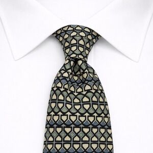 J. Garcia Collectors Edition Hand Sewn Silk Men's Necktie Abstract Artsy Short 5